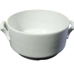 Apilco 10” French Porcelain Casserole Dish – White Vintage Cookware
